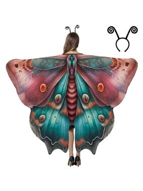 Halloween Moth Butterfly Wings Costumes For Women - Adult Moth Butterfly Wings💫